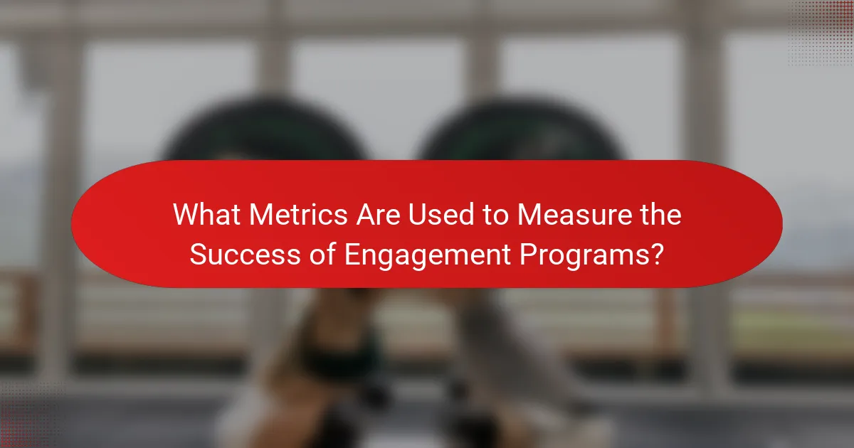 What Metrics Are Used to Measure the Success of Engagement Programs?